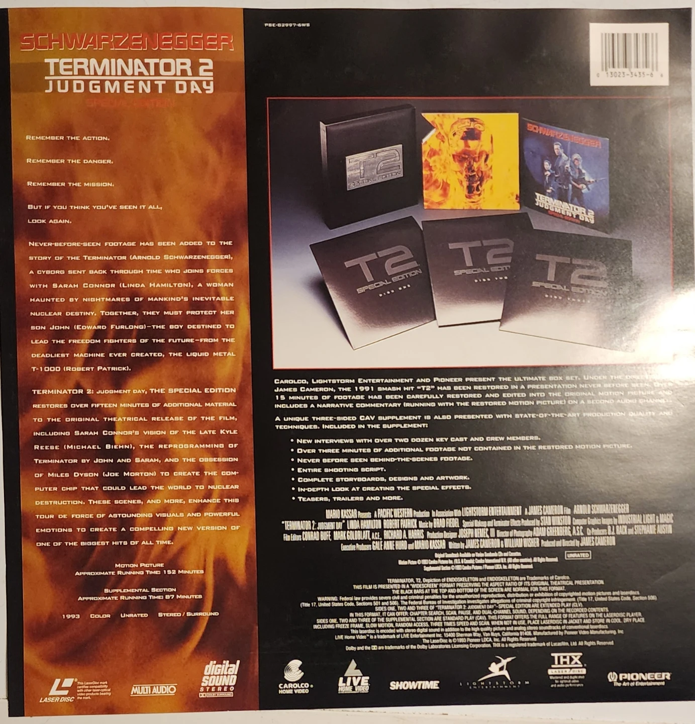 Terminator 2: Judgment Day Special Edition LaserDisc Box Set - photo 4