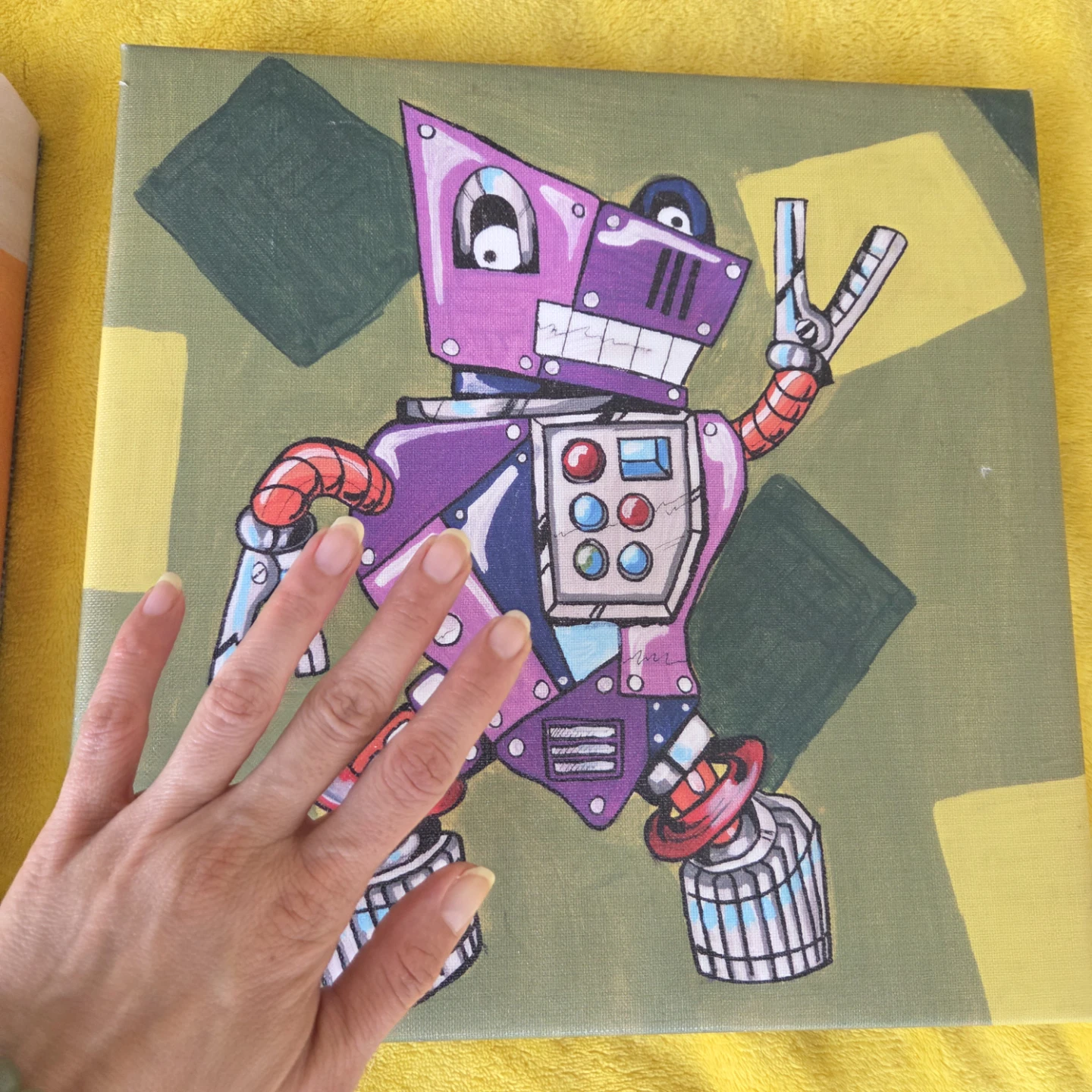 Set of Two Robot Canvas Wall Art - photo 3