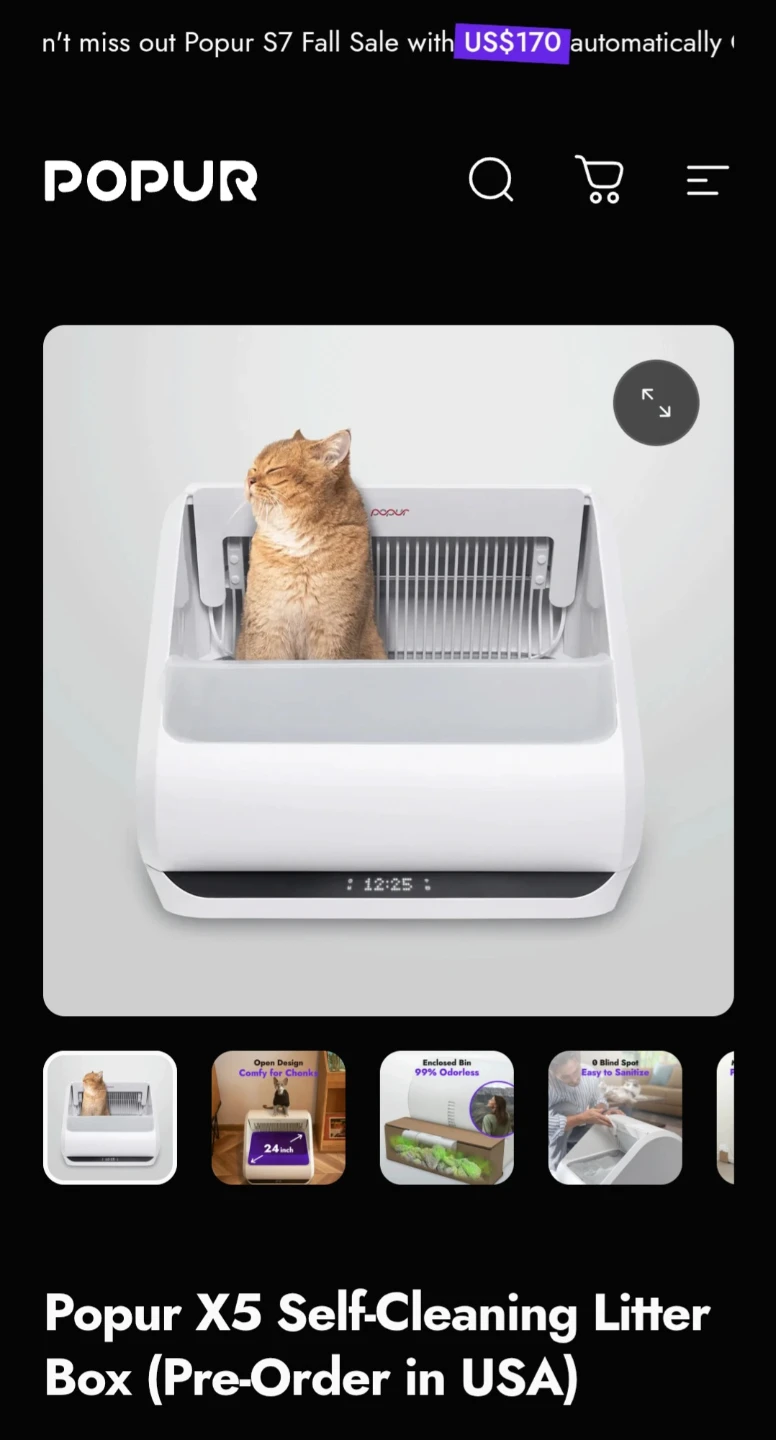 Automatic cat litter box - photo 4