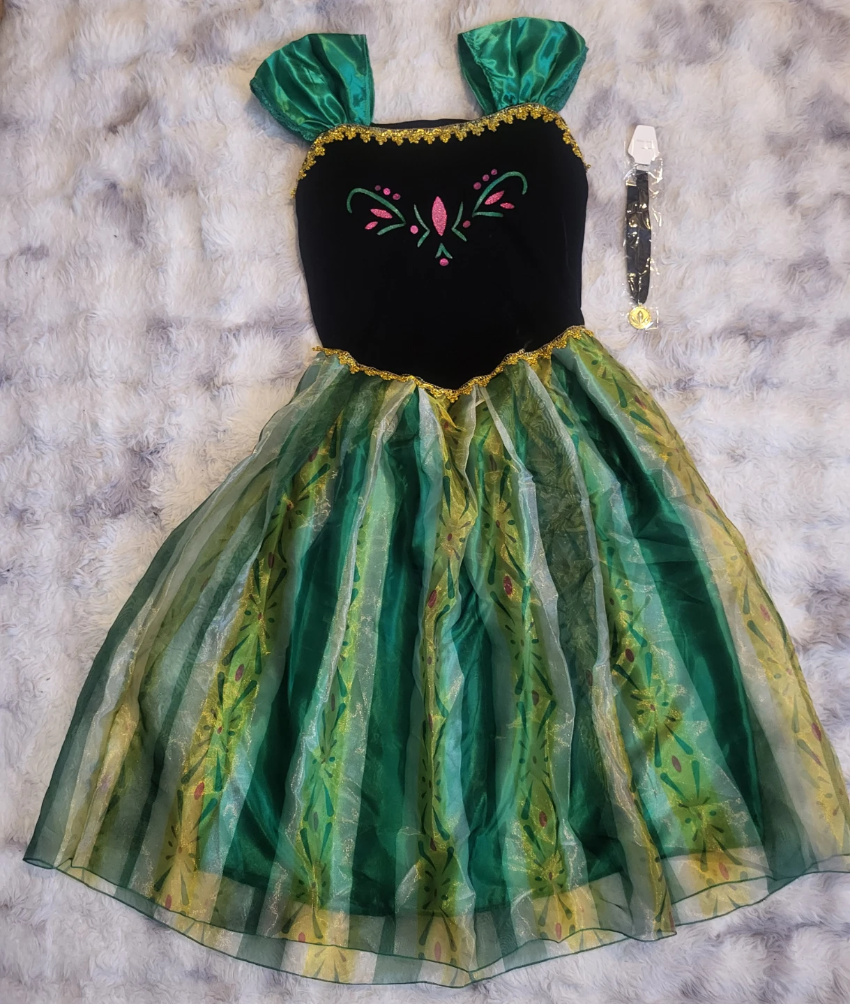 New Adult Small Frozen Anna Costume Dress