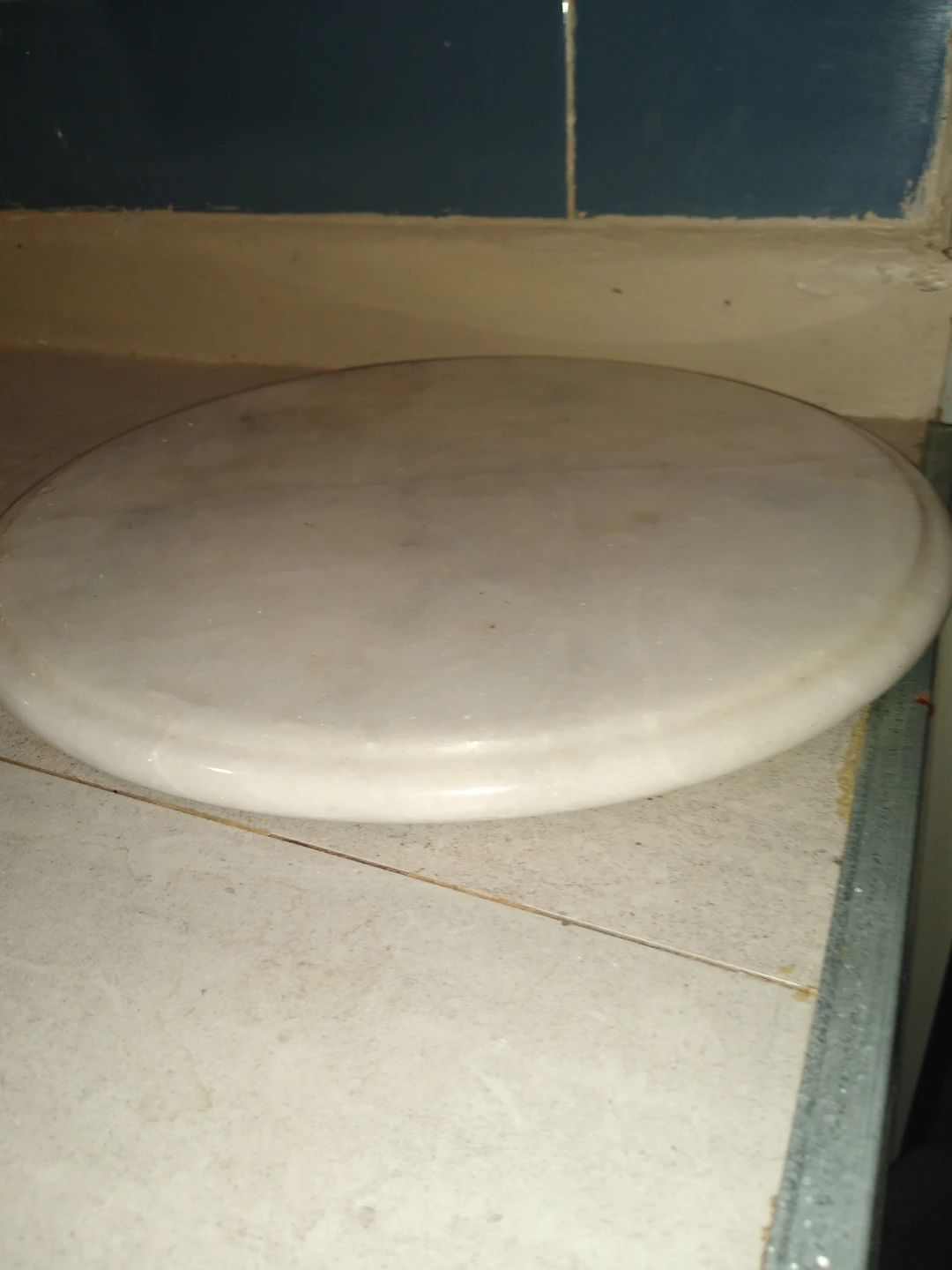 Italian marble 12 and 1/2 in lazy Susan
