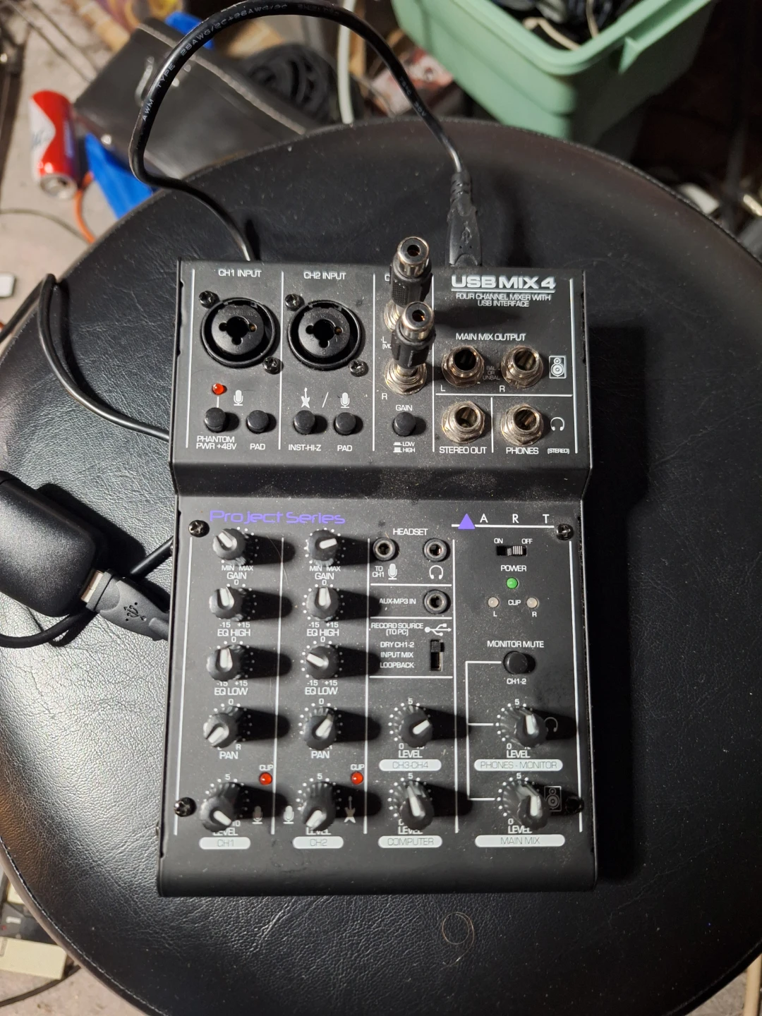 ART Project Series USB Mix 4 Audio Mixer