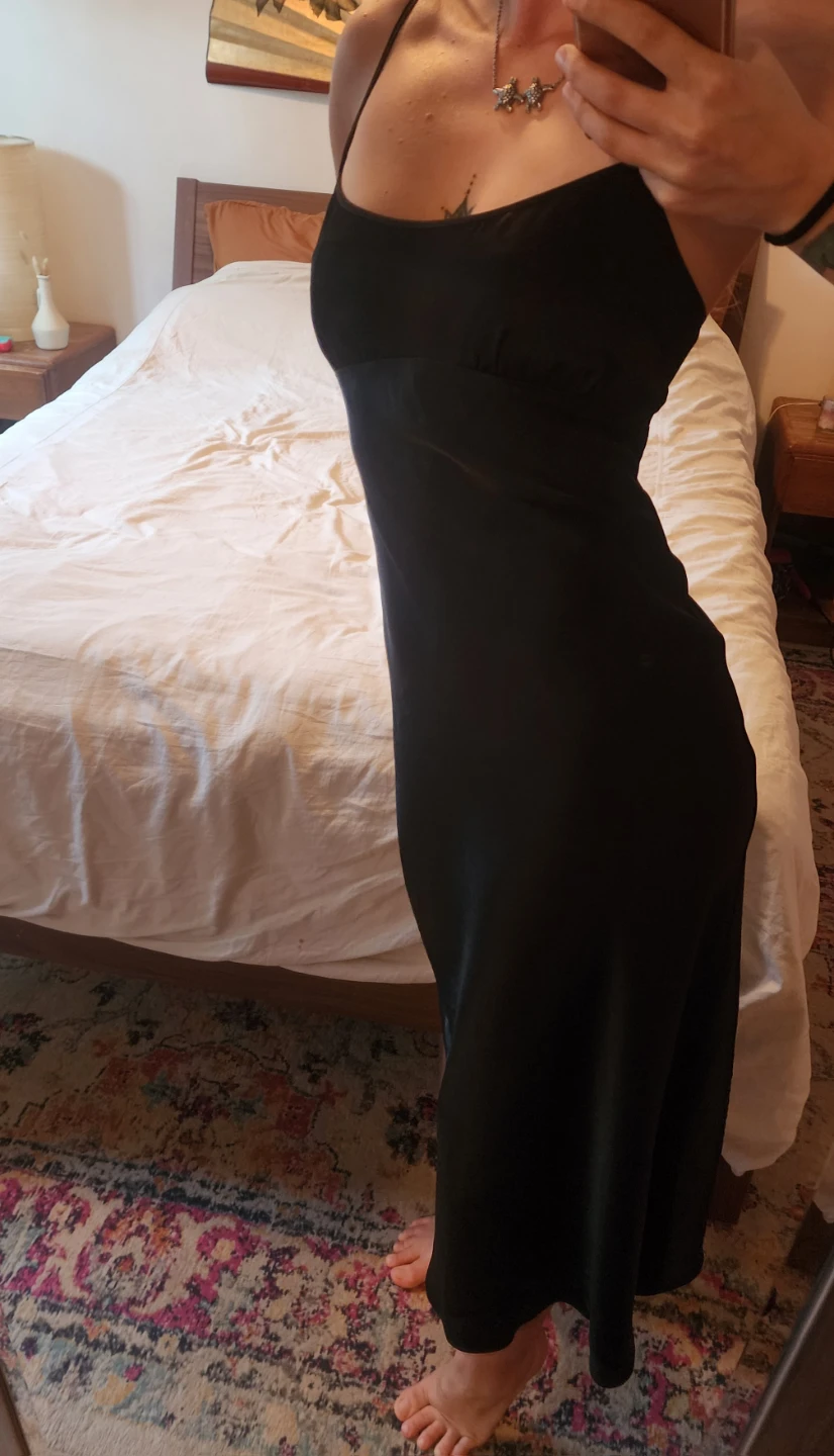 Wilfred Aritzia Black Slip Dress - photo 2