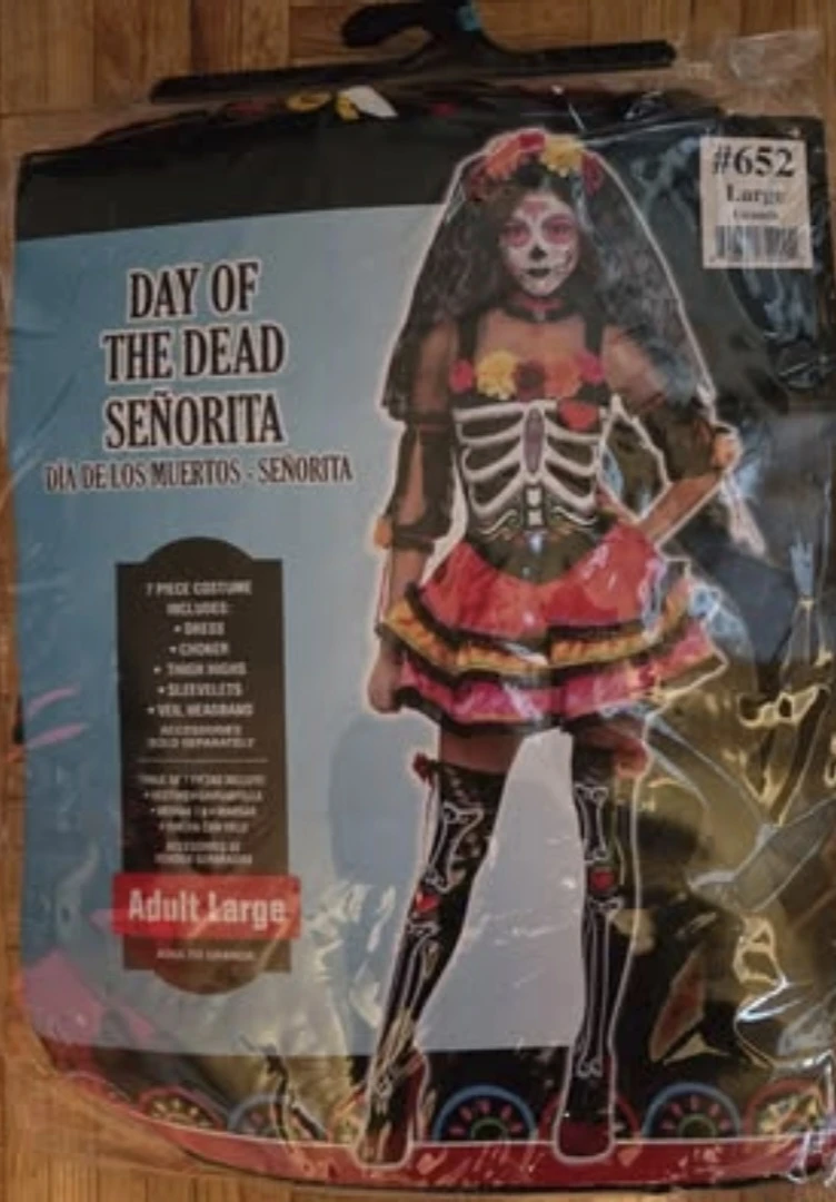Day of the Dead Senorita Costume Adult Large