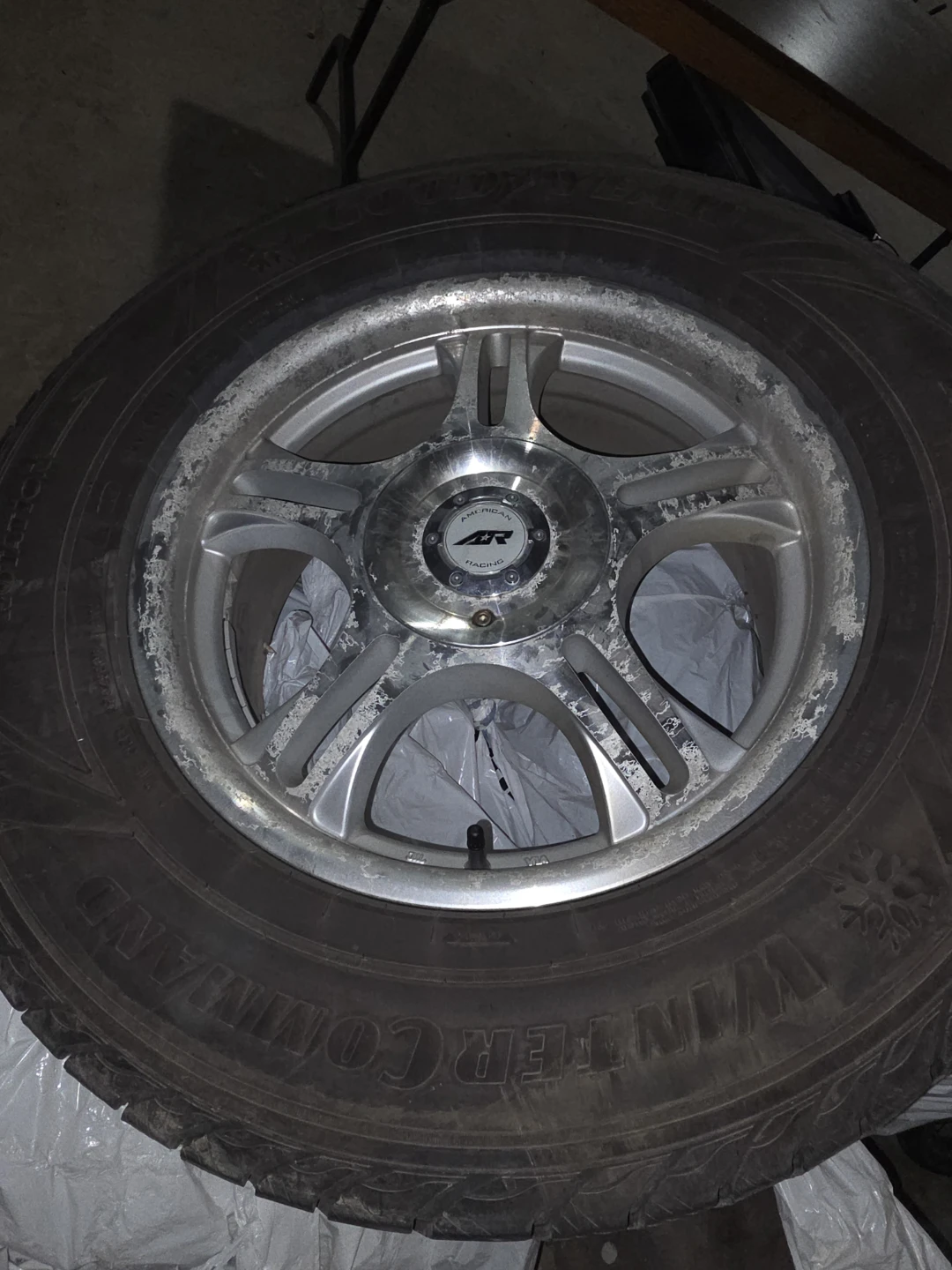 American Racing Rims with Goodyear Winter Tires - photo 3