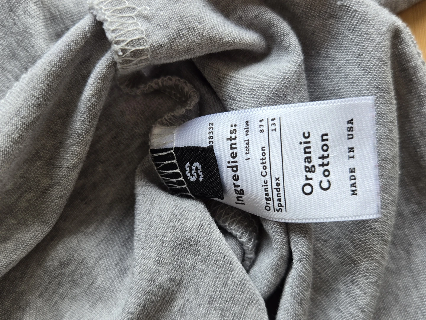 Groceries Apparel Grey Long Sleeve Crop Top - Size Small - photo 4