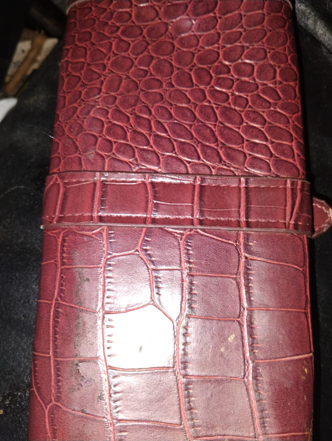 Red Faux Croc Pattern Wallet - photo 2