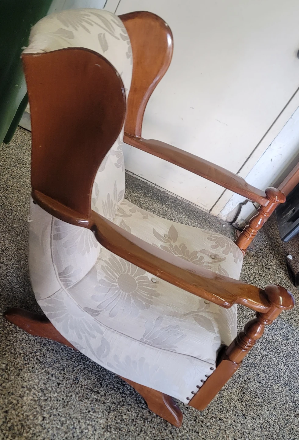 Vintage Wingback Rocking Chair - photo 3