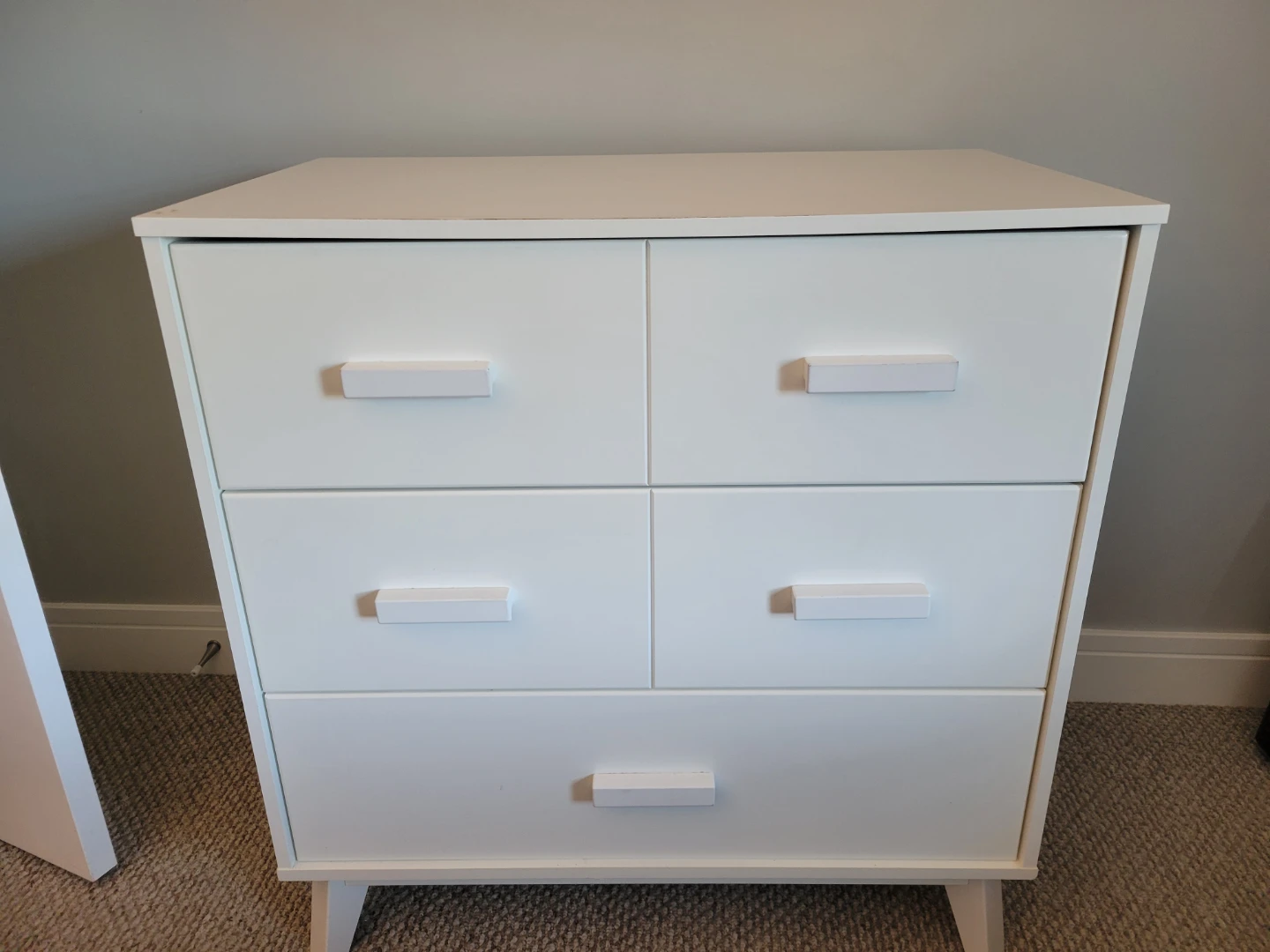 White 3-Drawer Storage Dresser - photo 2