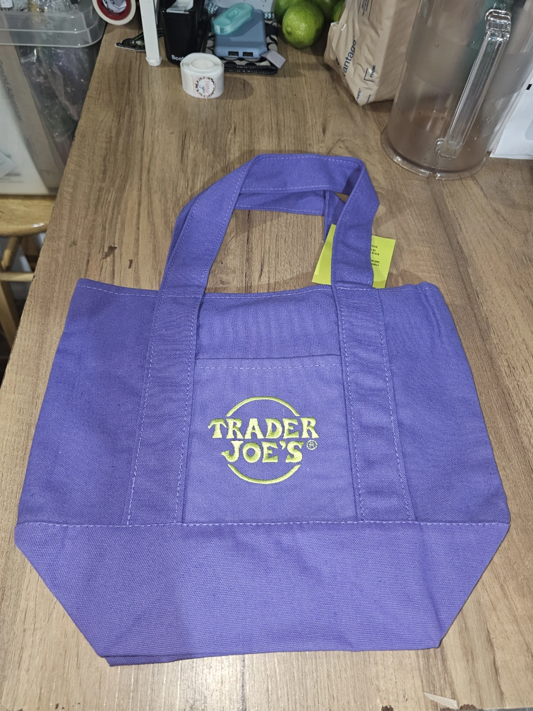 Trader Joe's Canvas Mini Tote Bags - photo 2