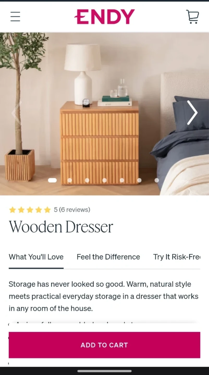 Endy Wooden Dresser