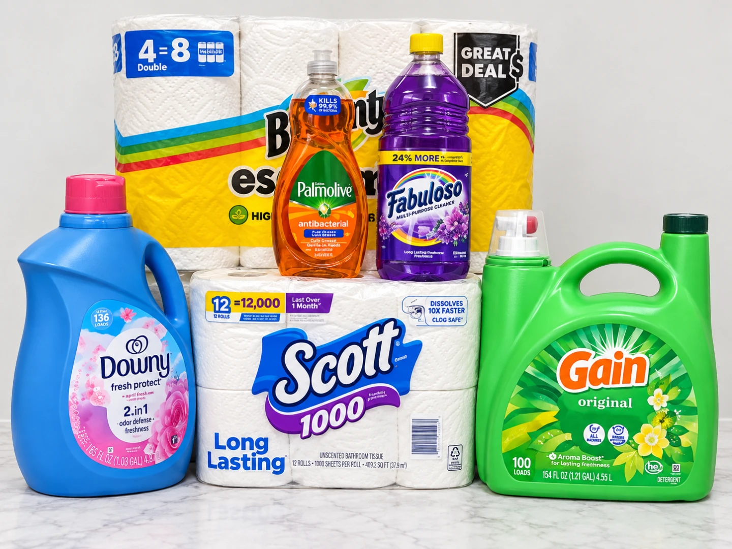 Household Cleaning and Paper Product Bundle