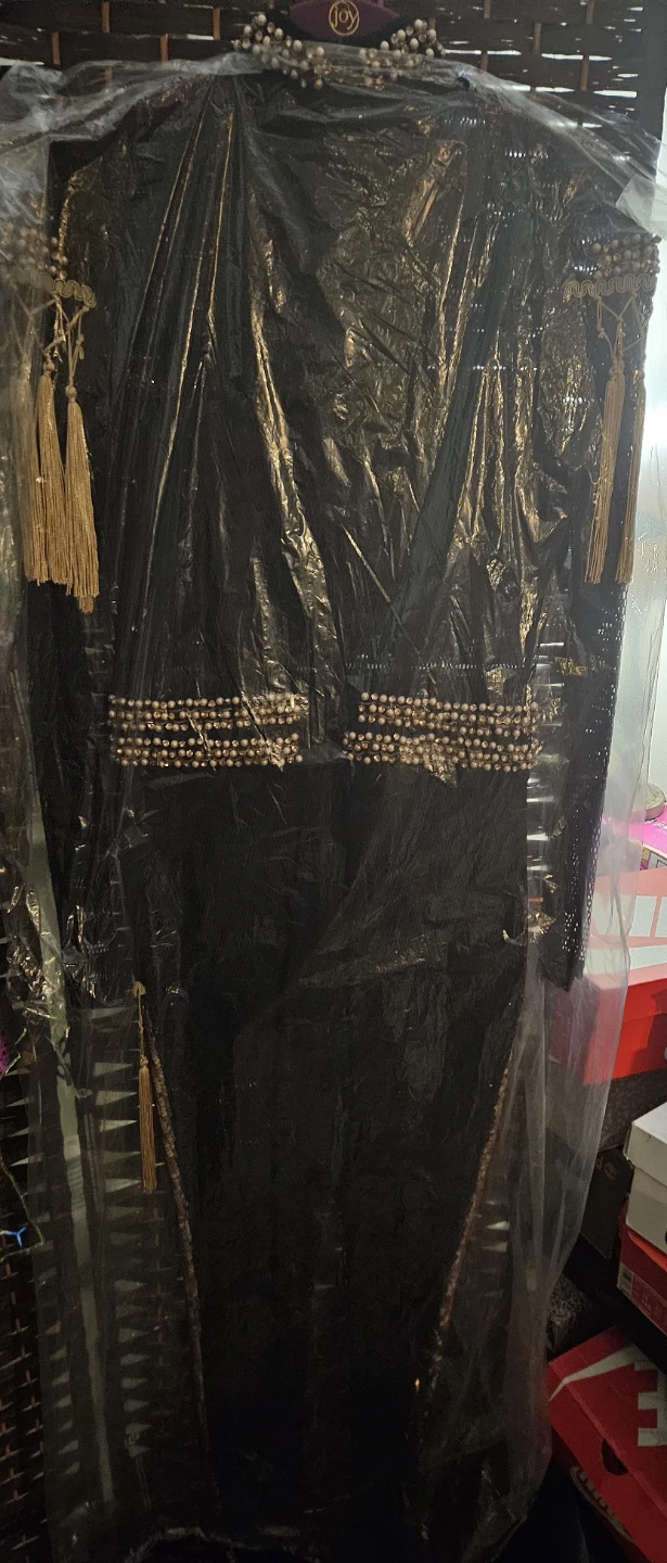 Fashion Nova Popularity Fringe Sequin Jumpsuit Black/Rose Gold