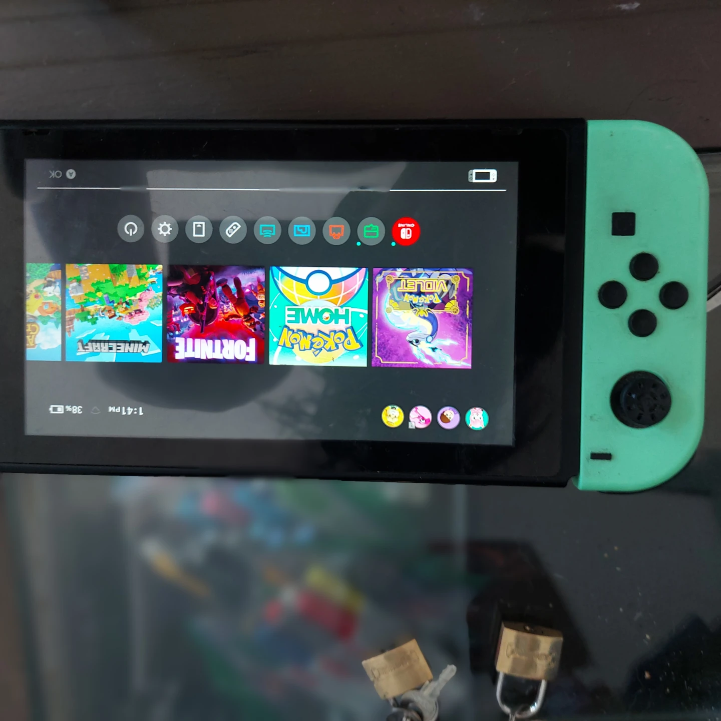 Nintendo Switch Console with Neon Joy-Cons - photo 3
