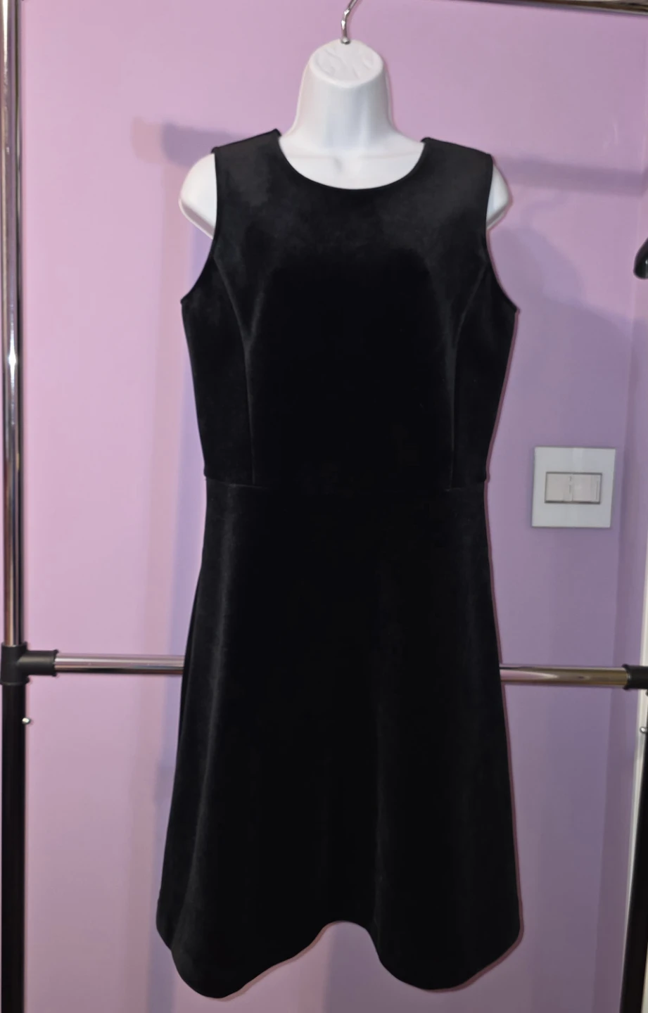 Emporio Armani Black Velvet Dress size 44