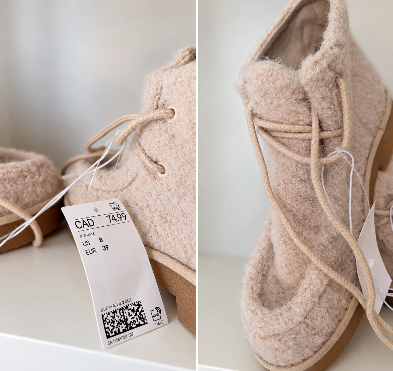 Brand New with Tags: H&M Lace-Up Boots Size 8 (EUR 39 - photo 5