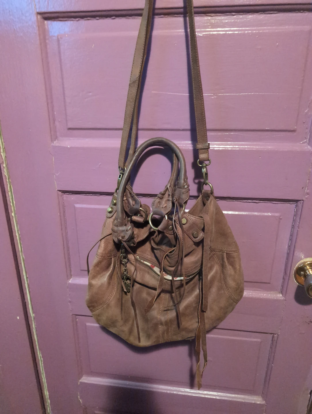 Lucky Brand Brown Leather Shoulder Bag