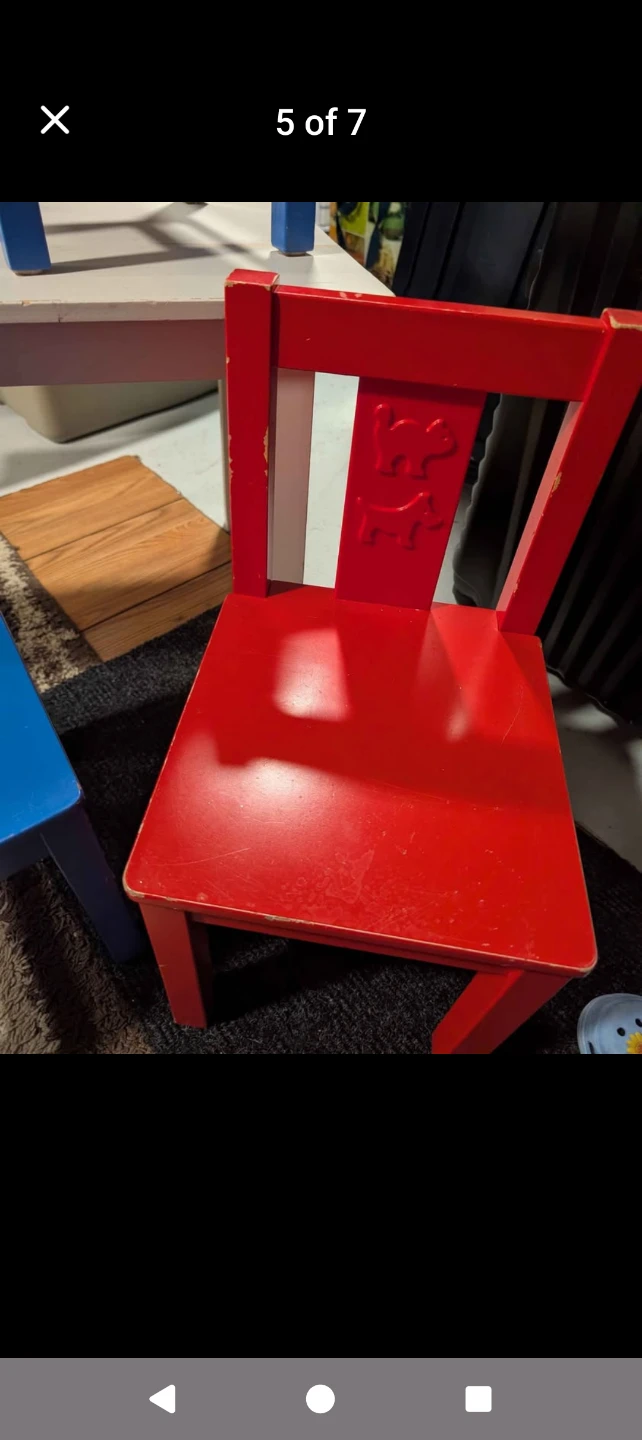 IKEA Mammut Kids Table and Chairs Set - photo 5