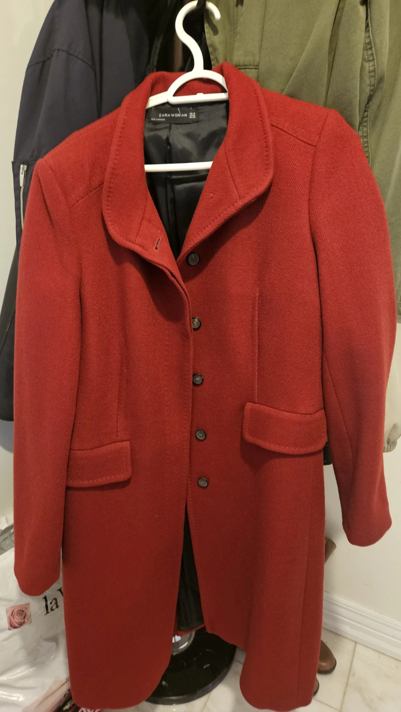 Zara Woman Red Wool Coat - photo 2