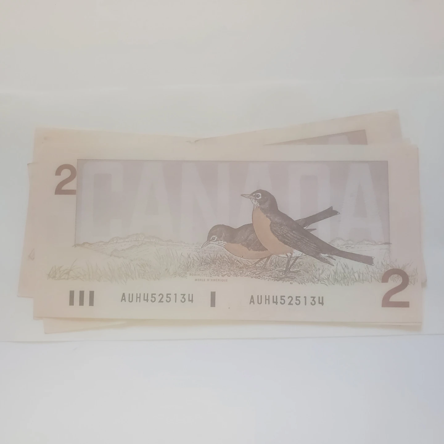 Rare 1986 Canadian Two Dollar Banknote in specimen condition