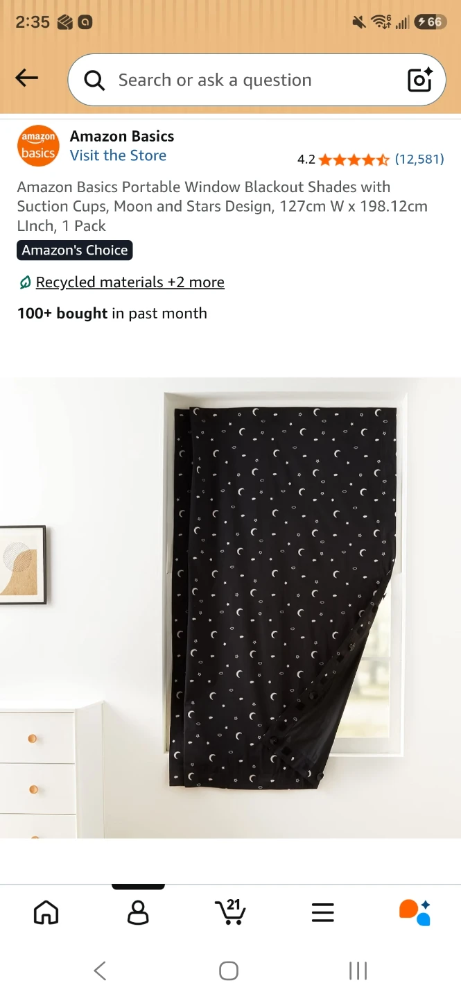 Portable Window Blackout Shades with Suction Cups and Bag - photo 2