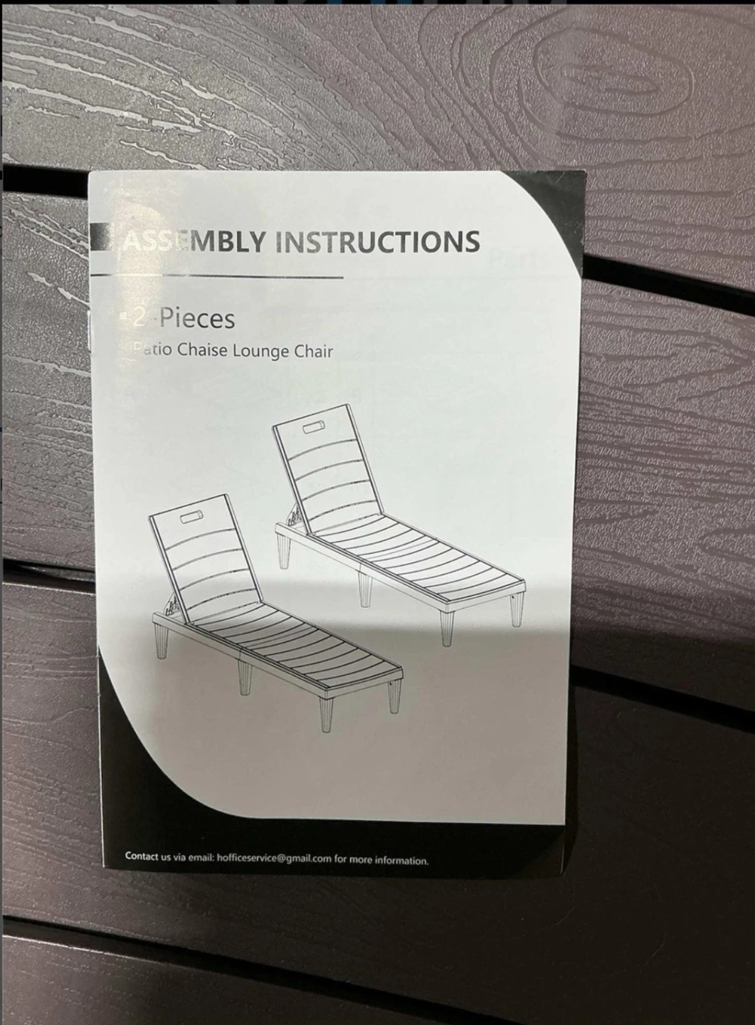 Devoko outdoor Chaise Lounge Chair Set of 2 - photo 4