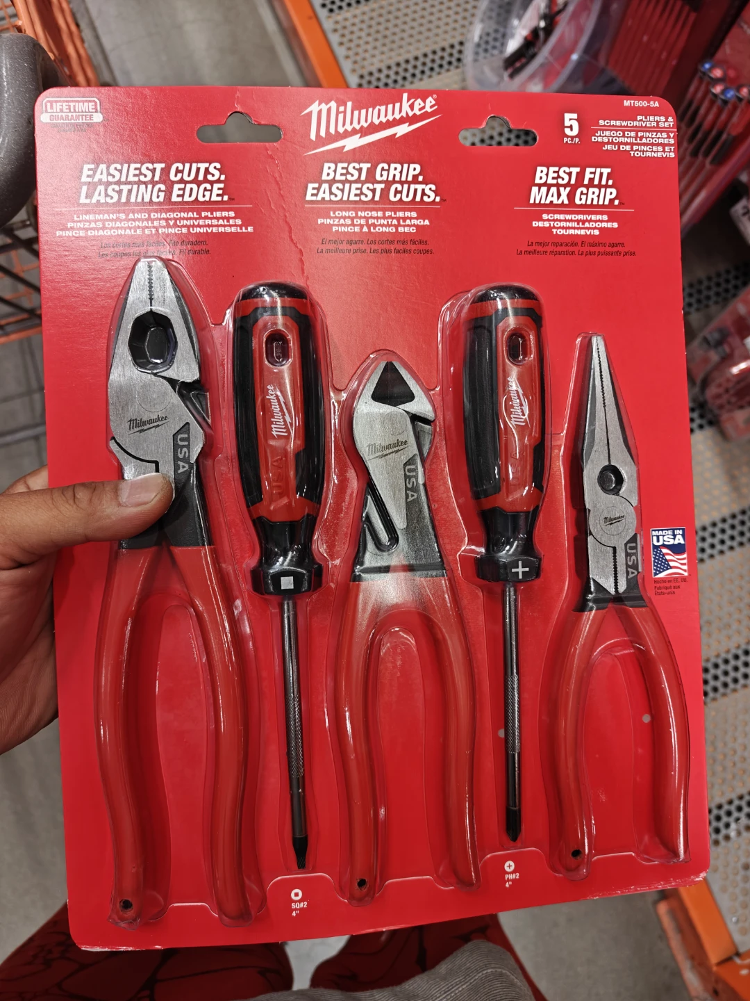 Milwaukee 5-Piece Pliers and Screwdriver Set - photo 2