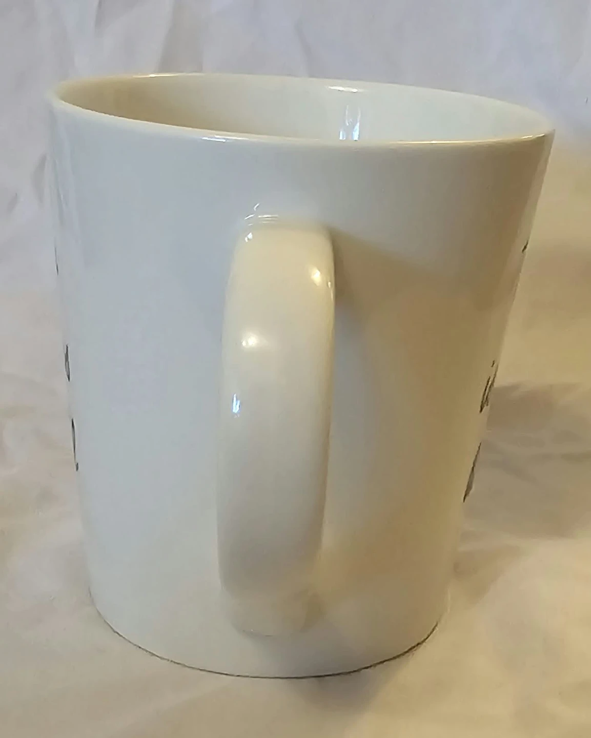 White and Black Indigo "The Cup is Always Half Full" Mug - photo 4