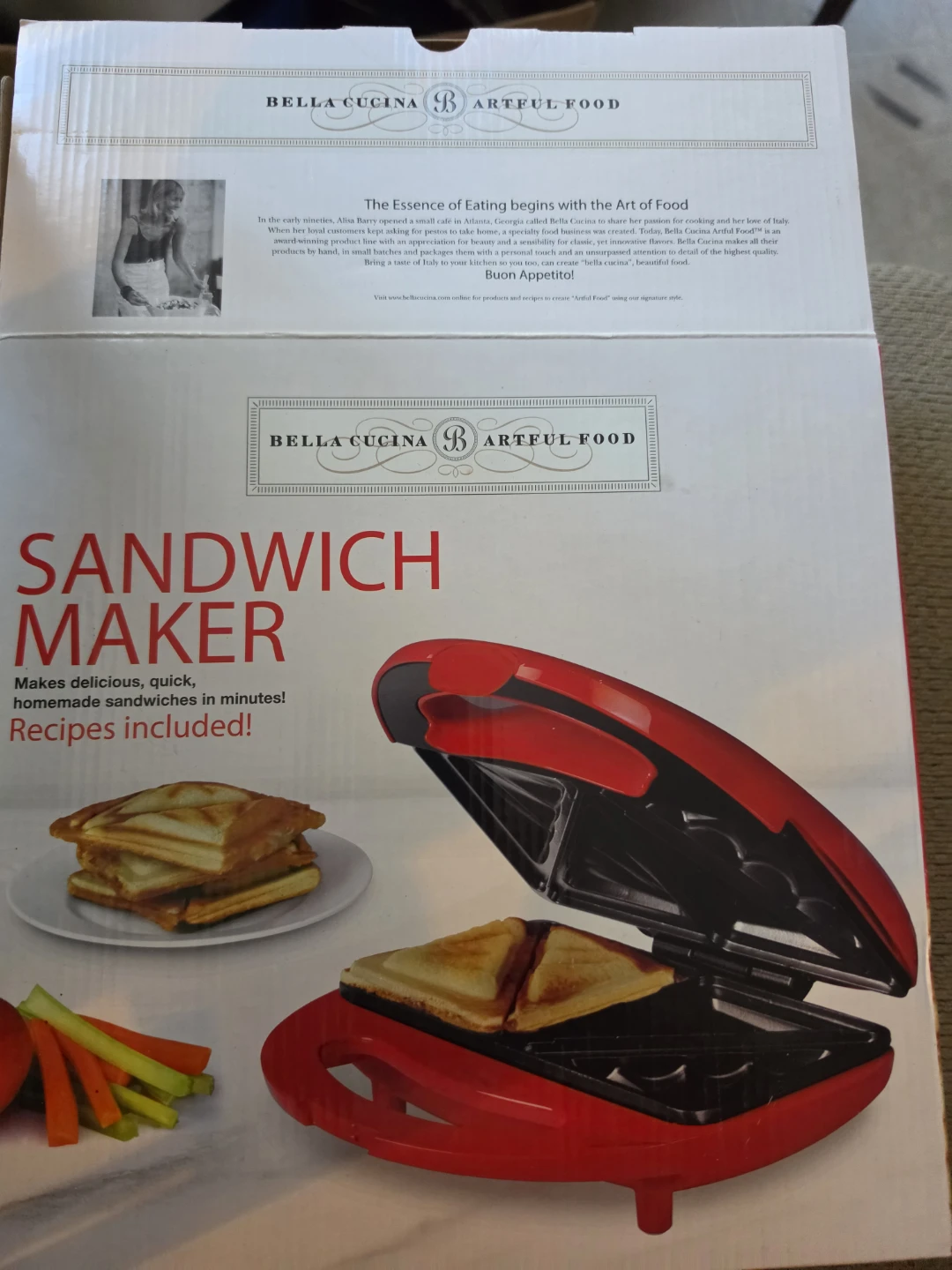 Bella Cucina Sandwich Maker