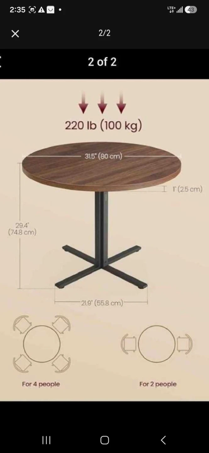 Dinning table .like new - photo 2