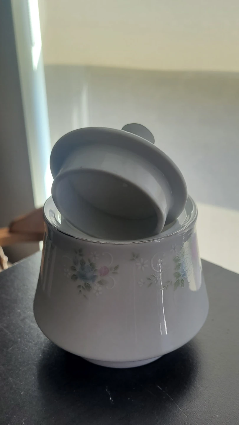 Prestige Floral Porcelain Serving Bowl and Sugar Pot - photo 5