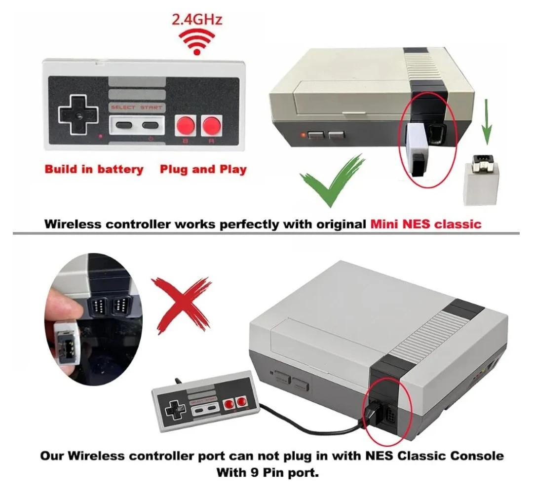 Wireless Retro Game Controller Set - photo 2