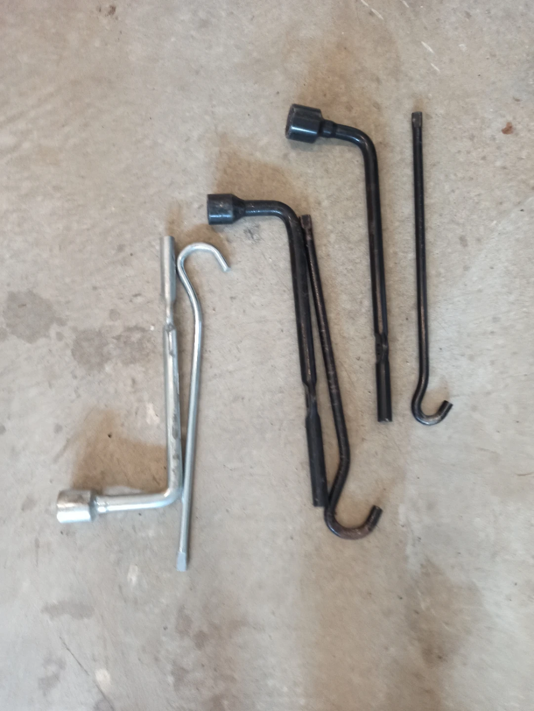 Assorted Automotive Jack and Lug Wrench Tools
