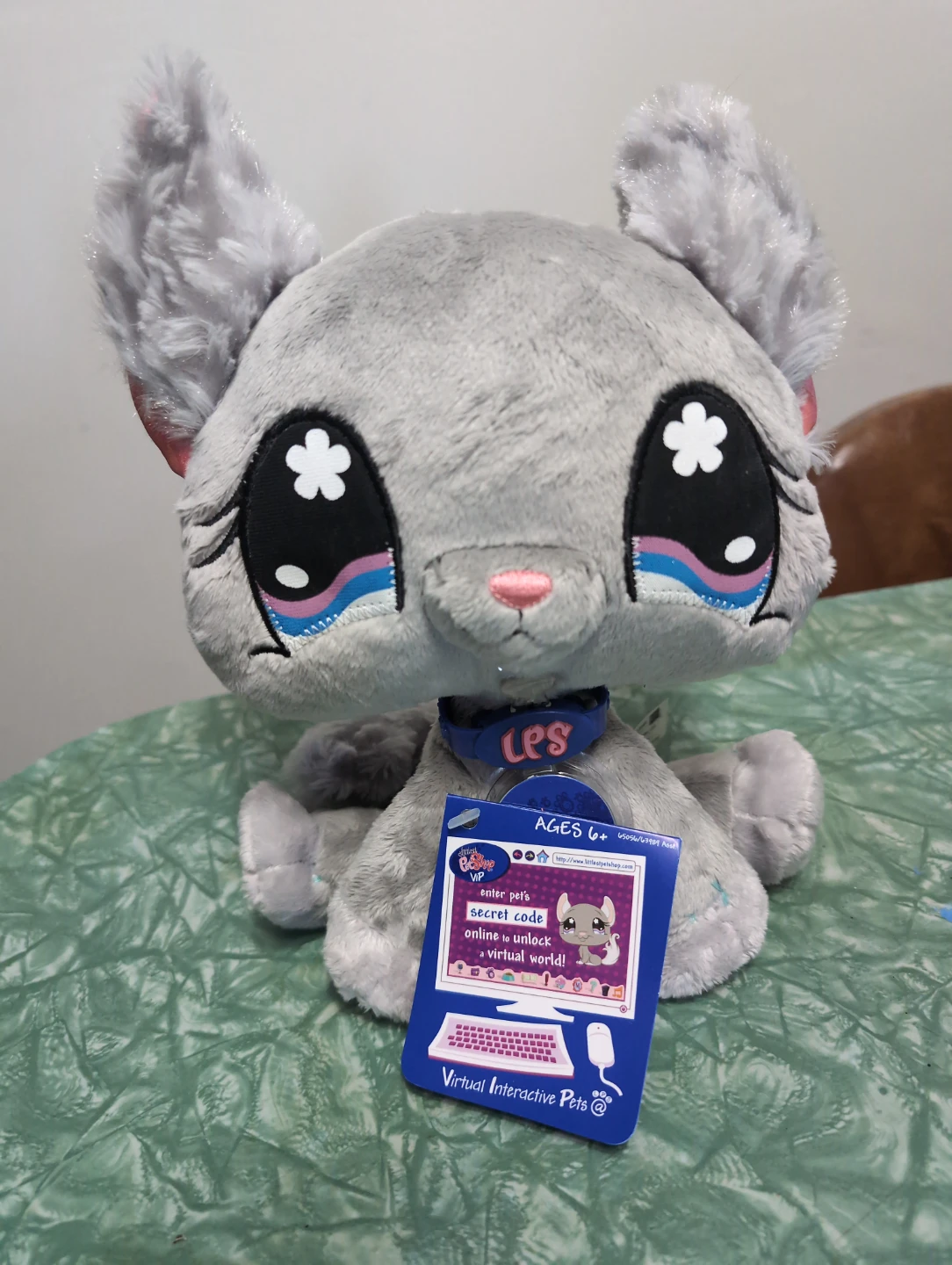 Littlest Pet Shop VIP Plush Toy chinchilla 2008 vintage lps