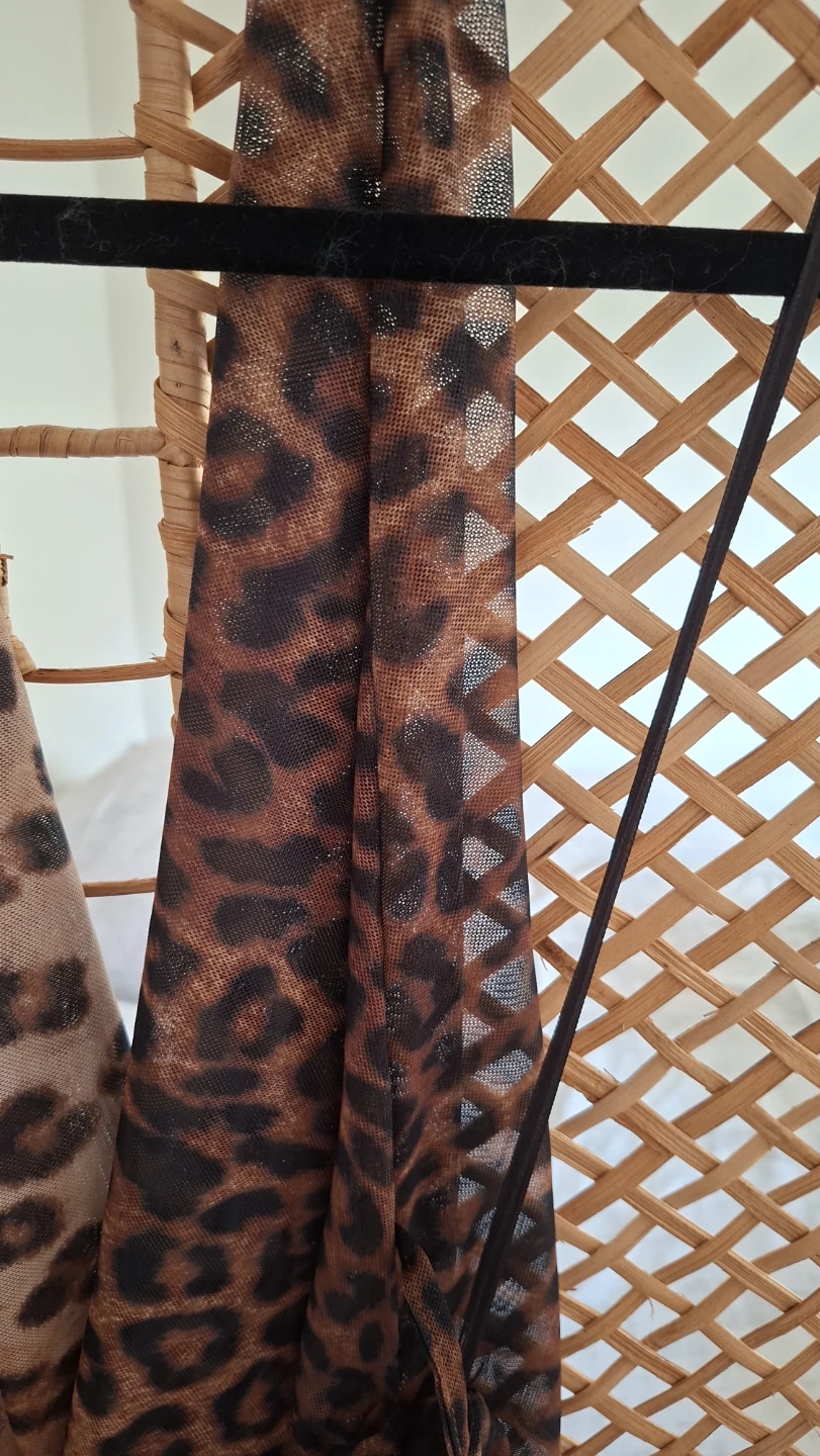 Leopard Print Mesh Maxi Dress zara - photo 3