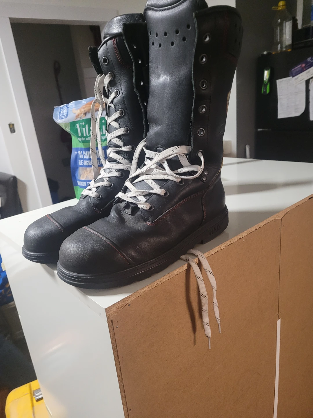 HAIX Black Leather Safety Boots