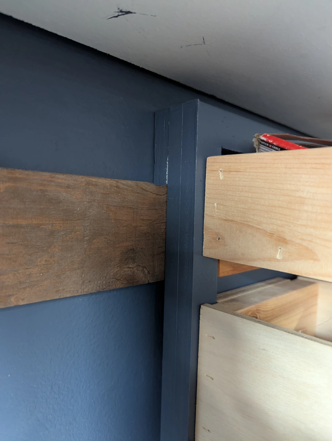 Homemade French cleat workshop small part storage board - photo 3