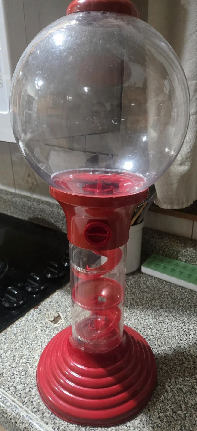 Vintage Plastic Gumball Machine Dispenser 2 FT