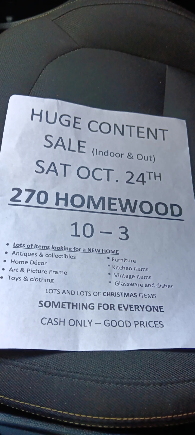 HUGE CONTENTS SALE