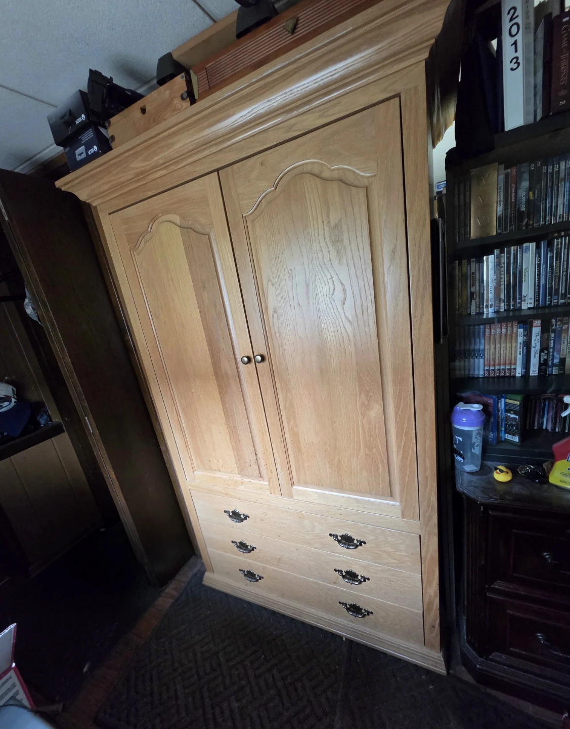 Honey Oak Armoire