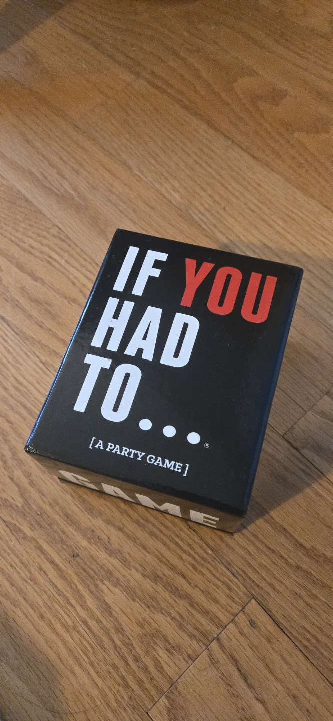 Tabletop/card game "If You Had To" party game - FOR ADULTS
