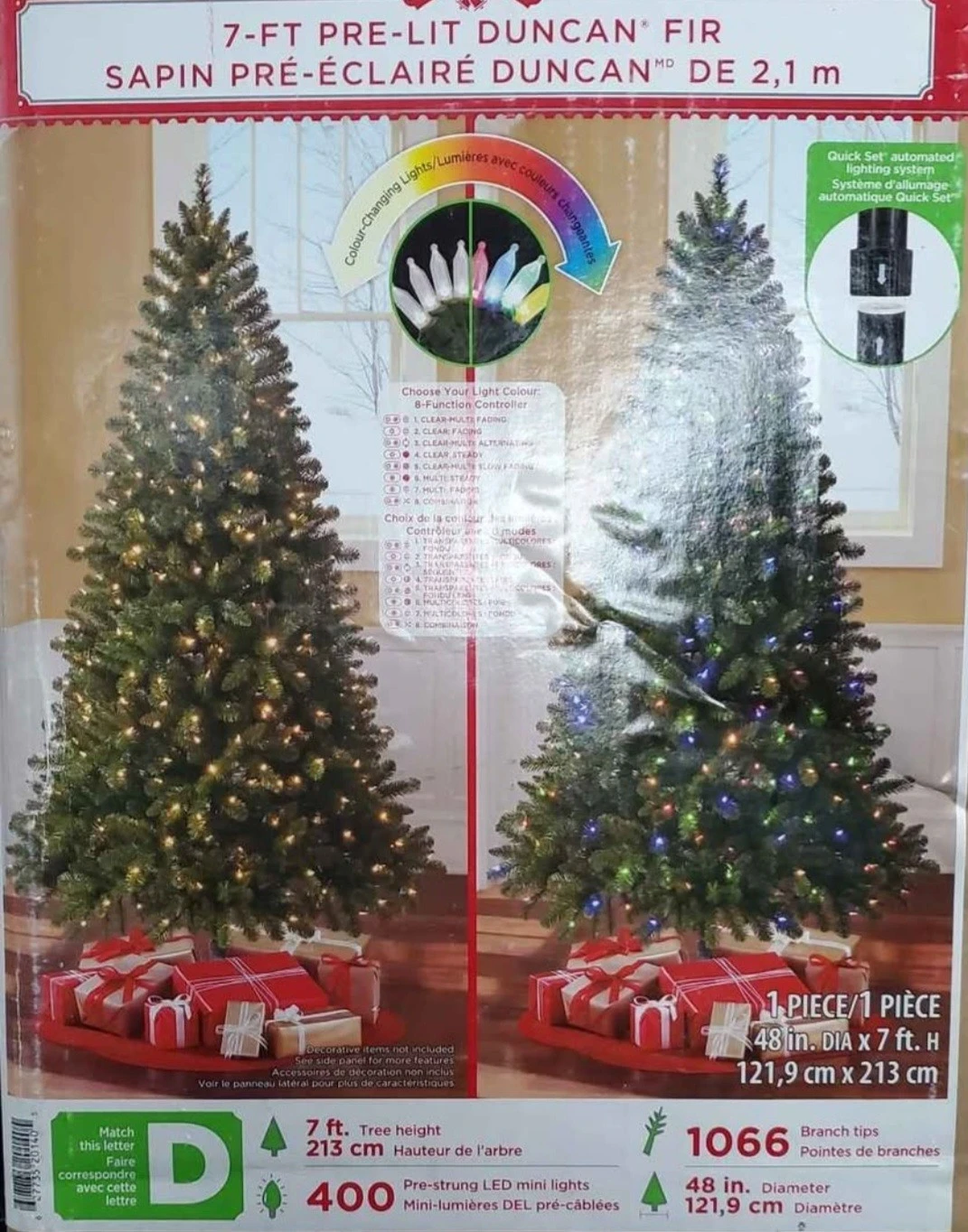 7-ft Pre-Lit Duncan Fir Christmas Tree - photo 2