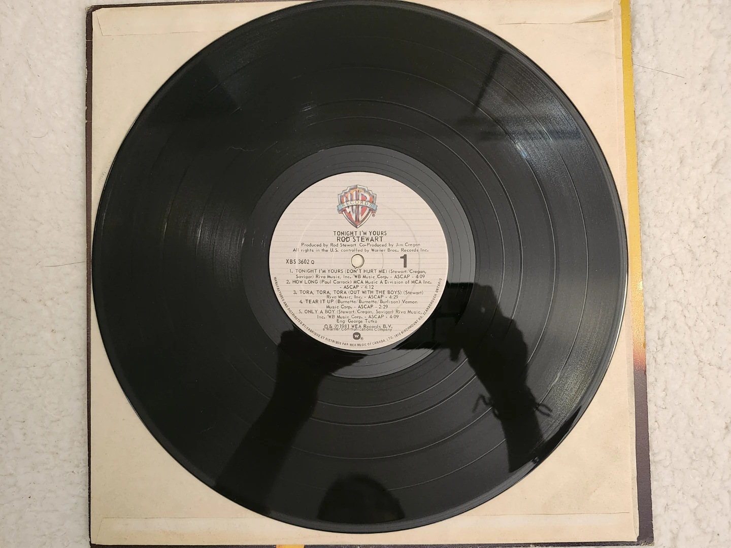 Rod Stewart Tonight I'm Yours Vinyl Record - photo 4