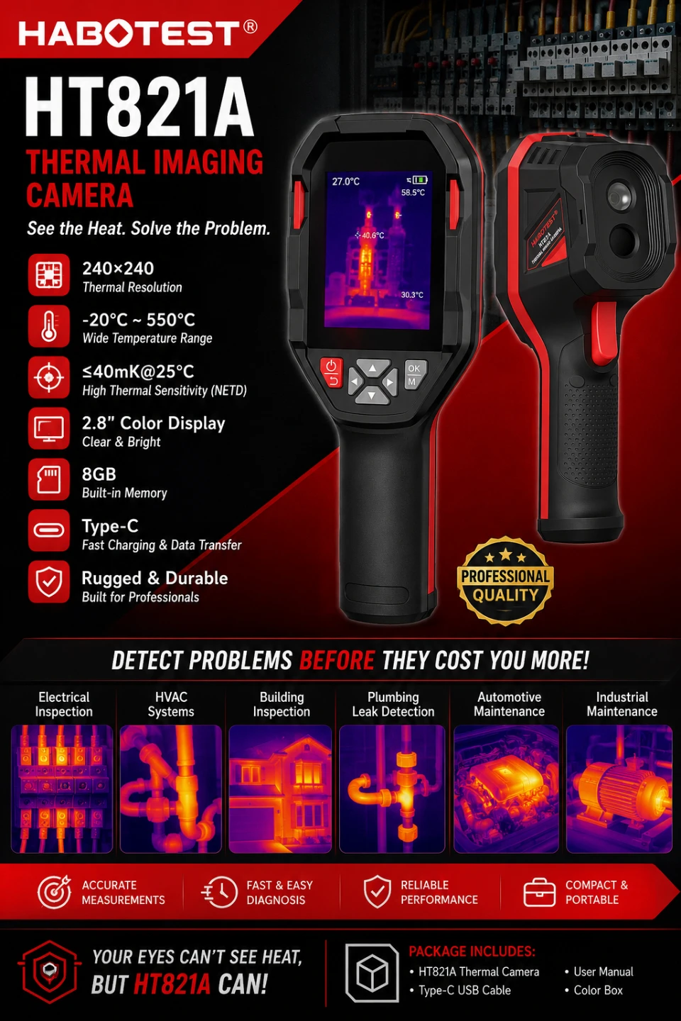Professional Thermal Imaging Camera