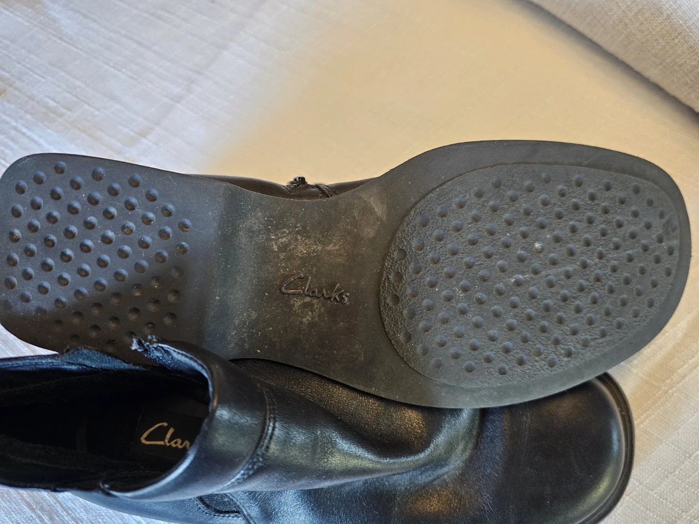 Clarks Black Leather Ankle Boots - photo 2