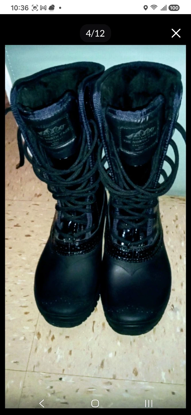 The North Face Black Winter Boots New