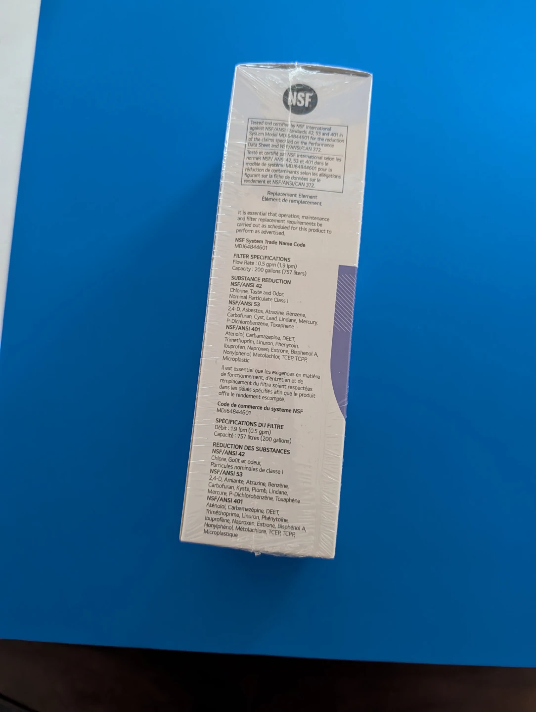 Genuine LG Water Filter LT1000P / LT1000PC – New Sealed - photo 3