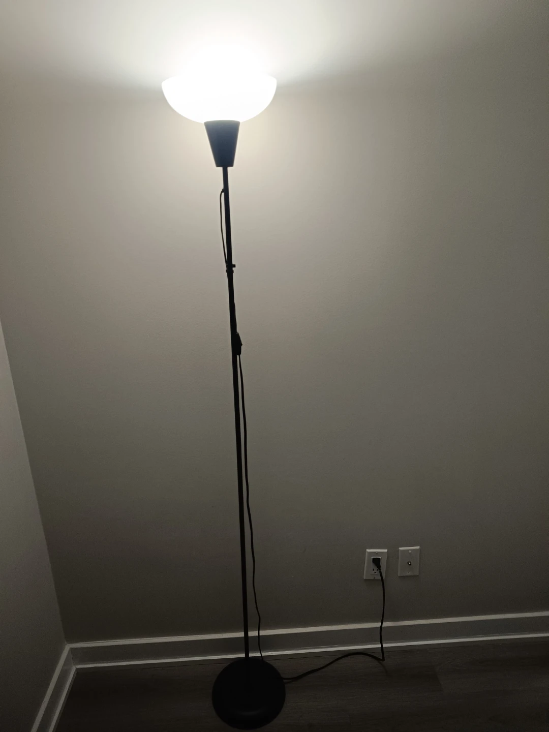 Black Torchiere Floor Lamp