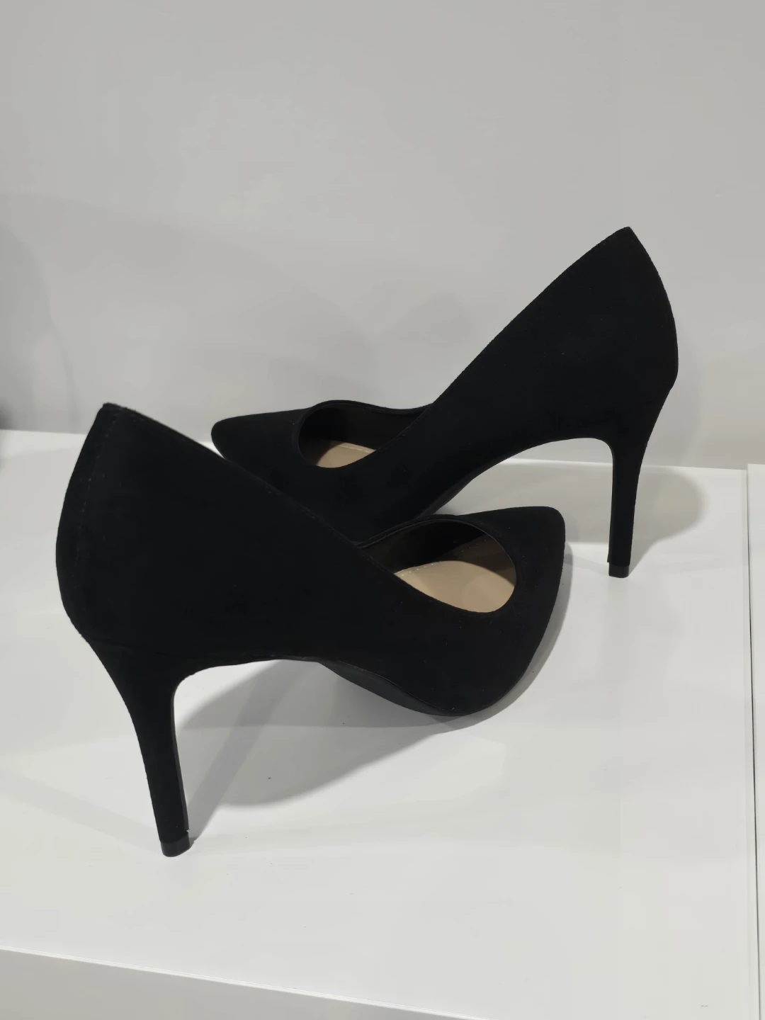 Just Fab, Black Suede Pointed Toe Pumps - photo 2