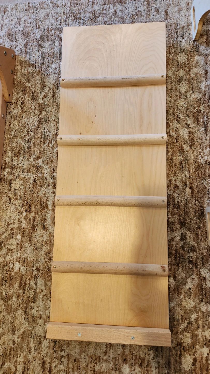 Wooden Pikler Triangle Climbing Frame with Ramp - photo 4